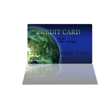 Render of  3D Credit Card High Resolution