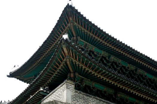 Sungnyemun Gate national treasure number one of Korea - burned 2008 so this photo is memory of the gate.
