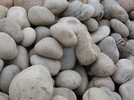 close up shot of large pebbles