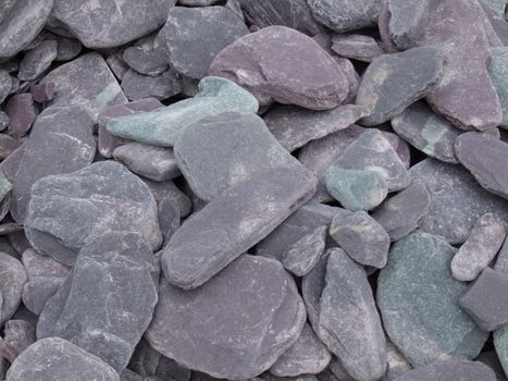 close up of large pieces of slate