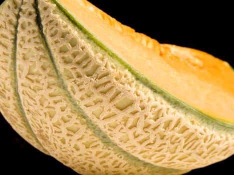 Close-up of a cut melon