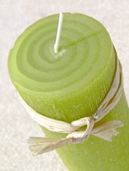 Close-up of a green candle