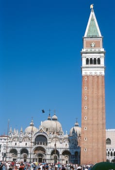 View of Saint Mark's Basilica in Saint Mark's Square