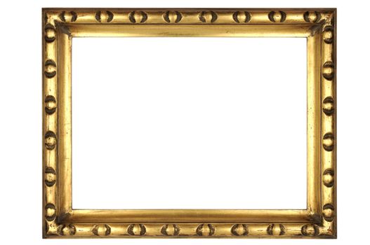 Gold square antique picture frame cutout art craft