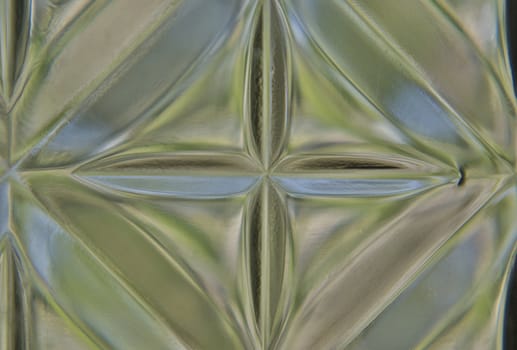 This is a glass window design that forms a Diamond  shape. 