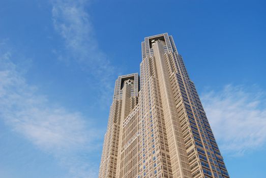 one of the Tokyo landmarks, Metropolitan Government Building N1 also called as Tokyo City Hall, located at Shinjuku ward