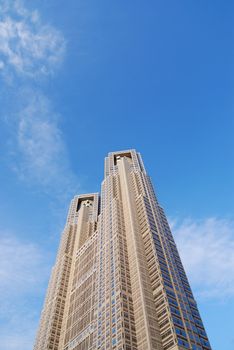 one of the Tokyo landmarks, Metropolitan Government Building N1 also called as Tokyo City Hall, located at Shinjuku ward