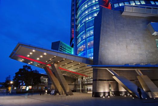 Entrance to the Roppongi Hills Tower, one of the famous Tokyo landmark building