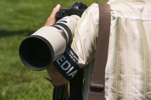 Media Photographer on the Golf Course