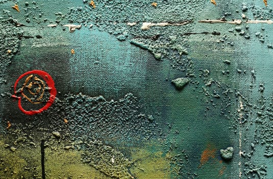 Abstract multi-coloured background drawn by oil paints