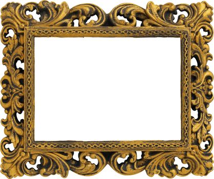 Golden frame for photos and pictures
