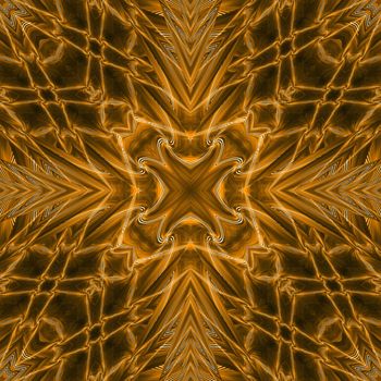 a black and orange abstract geometrical pattern illustration