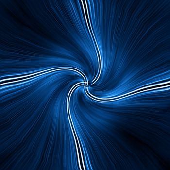 a black and blue abstract swirl pattern illustration