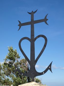 Symbolic cross of Camargue in Provence