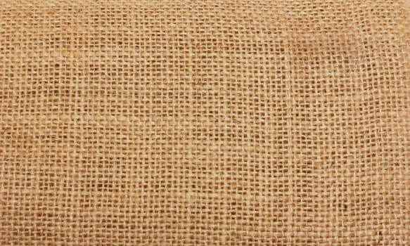 Flax canvas background. Close-up. Detailed view.