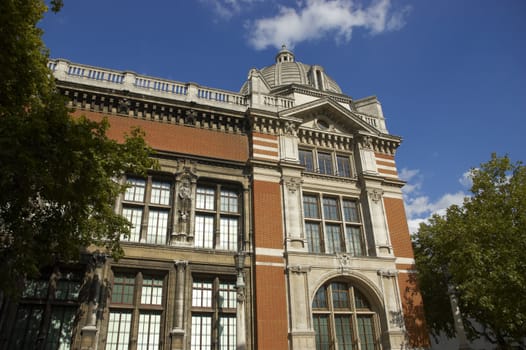 A building in London with trees and blue sky