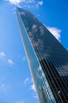 Modern skyscraper in Frankfurt, Germany