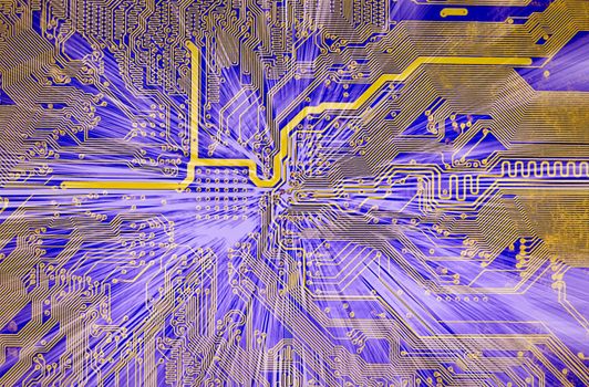 High technological electronic circuit board abstract background