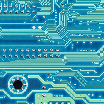 High technological electronic circuit board blue texture