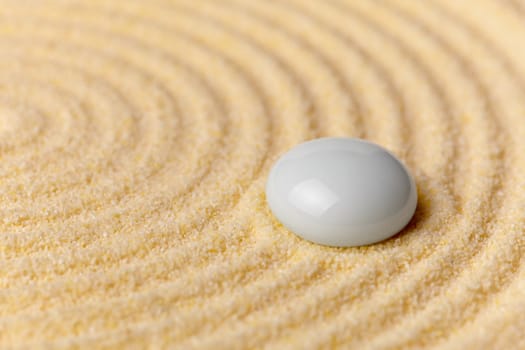 Zen Garden in miniature - an abstract composition