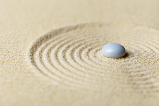 Zen Garden in miniature - an abstract composition