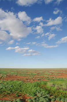 middle of nowhere australian desert near alice springs after rain