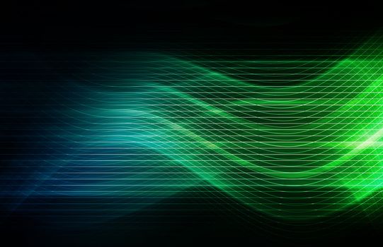 Flowing Energy as a Digital Abstract Background