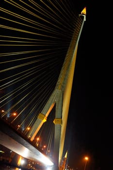 Majestic  strings bridge with amazing illumination.