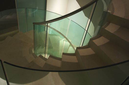 Majestic Spiral Staircase Abstract