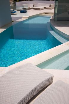 Custom Luxury Pool and Chairs Abstract