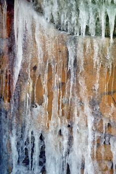Full screen high resolution shot of ice. Good for a texture or a background