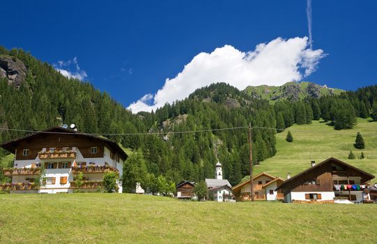 Penia is a small village near Canazei in Val di Fassa, Trentino, Italy