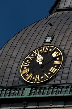 Riga dome church clock with small window