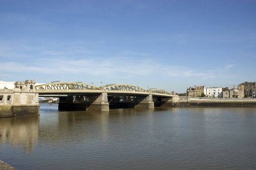 A view of the Medway Bridge in Rochester Kent, England