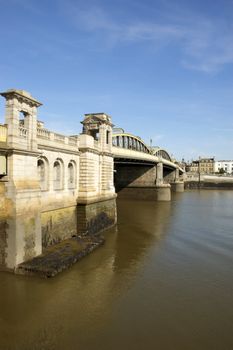 A view of the Medway Bridge in Rochester Kent