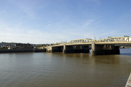 A view of the Medway Bridge in Rochester Kent