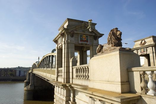 A view of the Medway Bridge in Rochester Kent