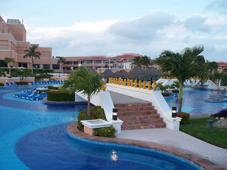 decorative pool a in Cancun
