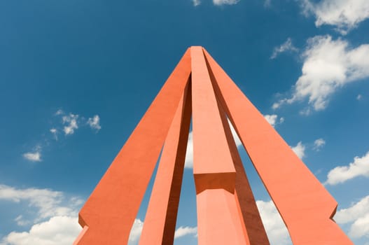 Fragment of Second World War memorial in Chisinau, Moldova