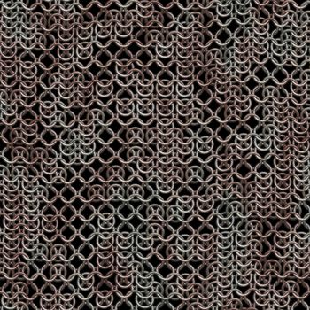 ring or chain mail armour starting to rust