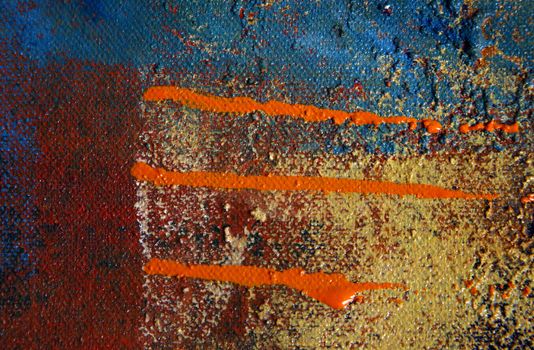 Abstract background drawn by oil paints