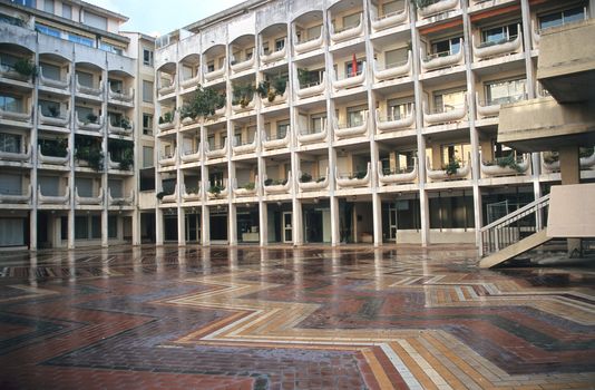 Modern condominiums in Avignon, France. 