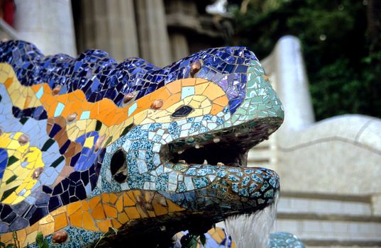 The Lizard fountain in Park Guell