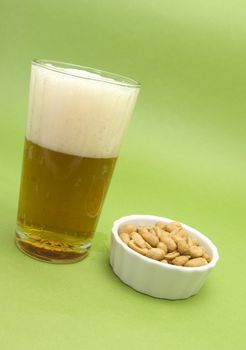 beer and peanuts