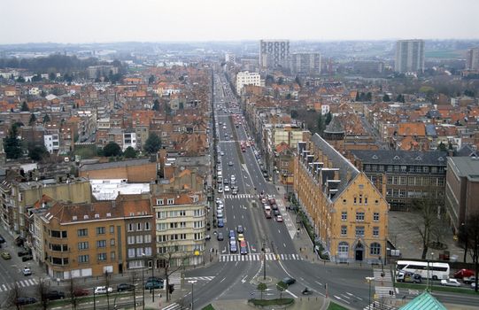 View of Brussels from Above.