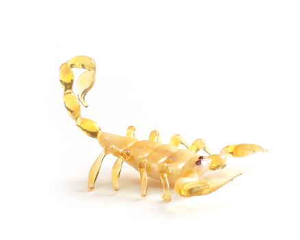 yellow Scorpio from glass