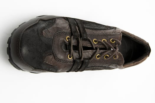 brown casual leather shoe