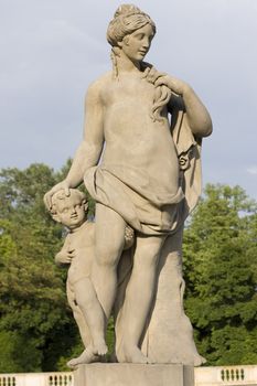 monument of a woman with a child
