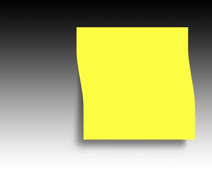 Post it Note Yellow with copy space