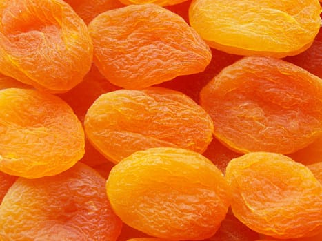 Close up of dried orange fruits. Background.